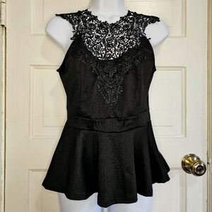 Julie's Closet Black Large Blouse Tank Top